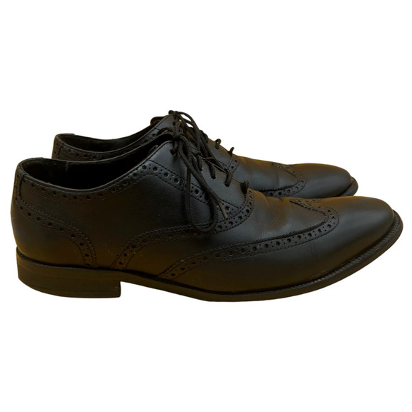 Cole Haan Mens Wingtip Oxford Shoes Dress Black Leather C12209 Lace Up 11 main image 8